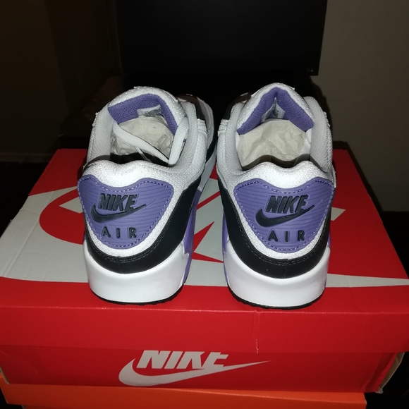 NIKE AIR MAX 90S WHITE-GREY-AMETHYST MEN'S SIZE 11 BRAND NEW IN BOX - Picture 9 of 12